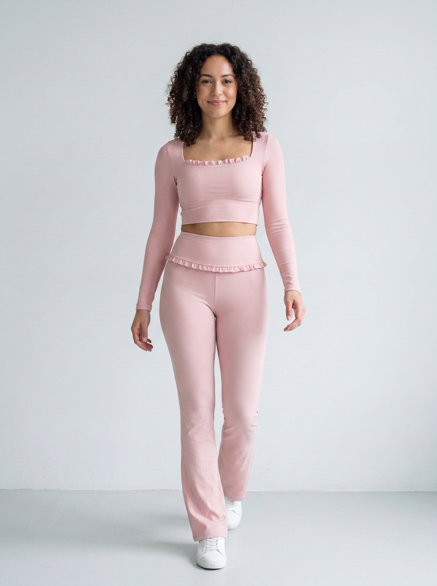 Ruffled Activewear Set - Multi-Color Collection